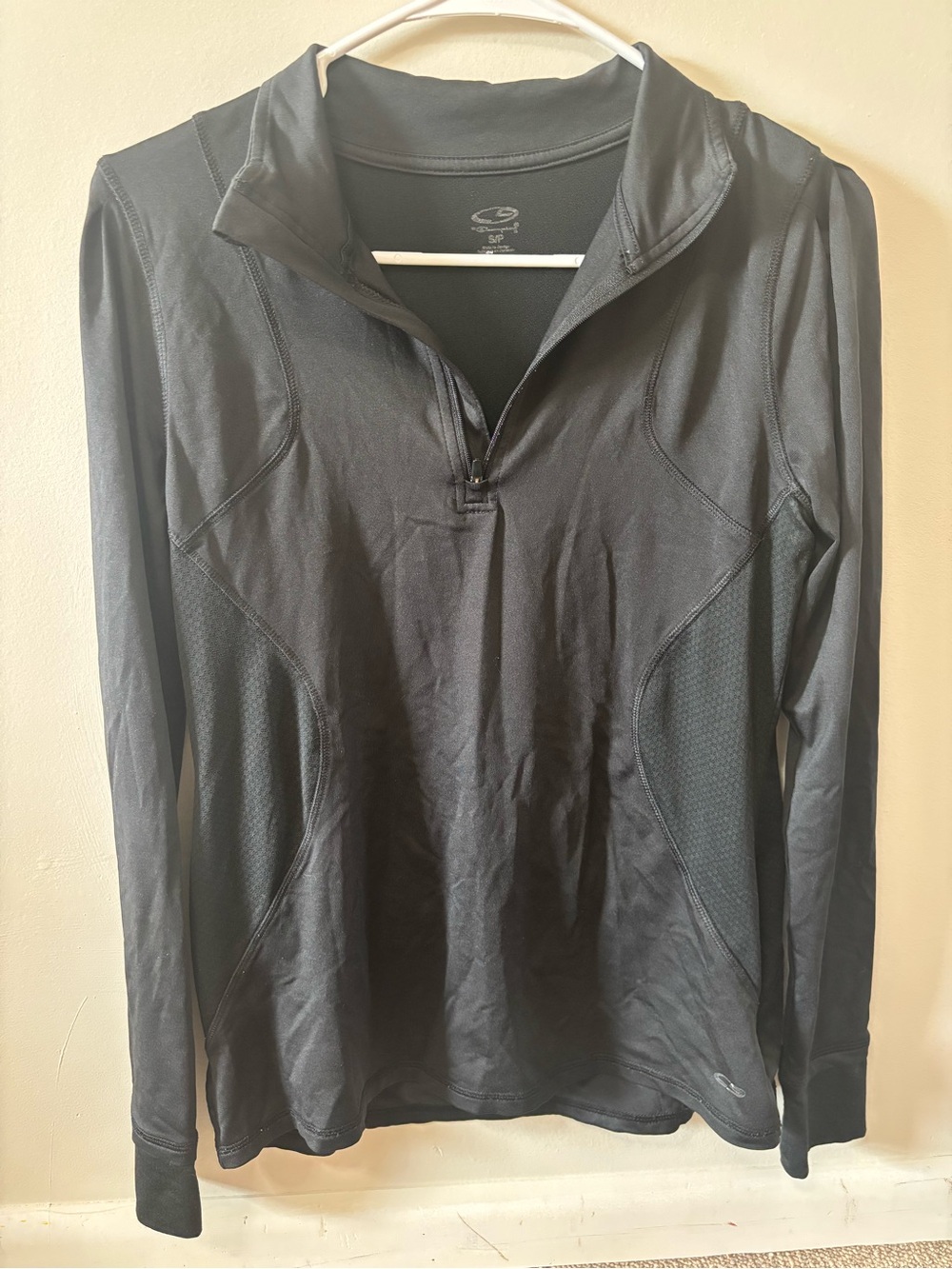 Champion Black Women's Quarter-Zip Athletic Pullover